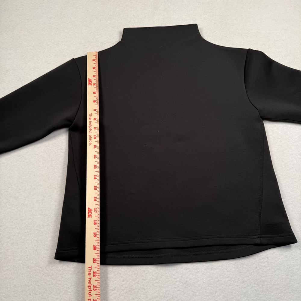 Aday Like A Boss Mock Neck Sweatshirt Womens XS Black Technical Pullover Shirt - Picture 3 of 9
